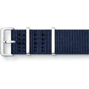 View product details for the THOMAS SABO Code Nato Dark Blue Watch Strap ZWA0310-276-1-20MM