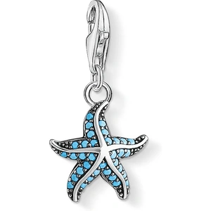 THOMAS SABO Silver Oxidised Turquoise Starfish Charm 1521-667-17