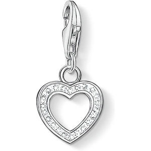 THOMAS SABO Clear Cubic Zirconia Open Heart Charm 0930-051-14
