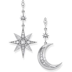 Thomas Sabo Glam & Soul Sterling Silver Royalty Moon and Star Earrings