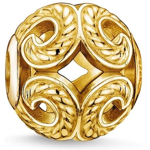 Thomas Sabo Karma Beads Yellow Gold Wave Charm D - Default Title / Silver
