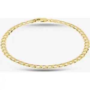 TJH Collection 9ct Yellow Gold 8.5 Inch Curb Chain Bracelet HC100-8.5