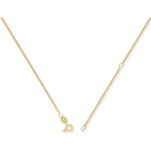 TJH Collection 9ct Yellow Gold 18 Inch Diamond-Cut Curb Chain CN025L-18
