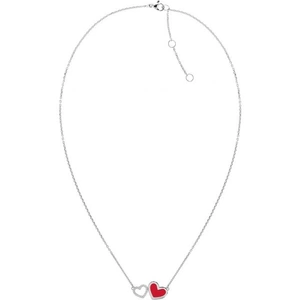 Tommy Hilfiger Jewellery Ladies Tommy Hilfiger Red Enamel Heart Necklace