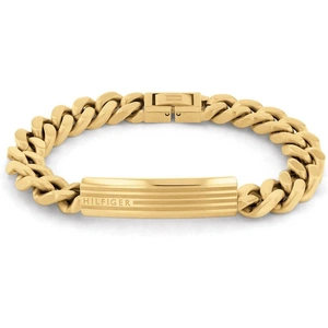 Tommy Hilfiger Men's ID Bracelet in Gold Plated Stainless Steel