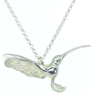Tsu-Lin, London Sterling Silver Hummingbird Pendant with Diamond