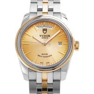 View product details for the Tudor Glamour Day-Date 56003, Baton, 2019, Good, Case material Steel, Bracelet material: Steel