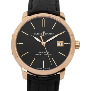Ulysse Nardin Classico 8156-111, Baton, 2008, Very Good, Case material Yellow Gold, Bracelet material: Leather