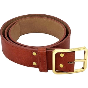 Under Her Eyes Tan Sustainable Leather Griselda Jean Belt - Small