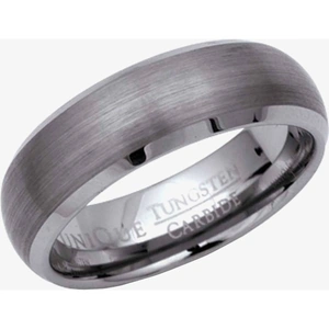 Unique Mens Tungsten Carbide 7mm Brushed Ring TUR-29-66