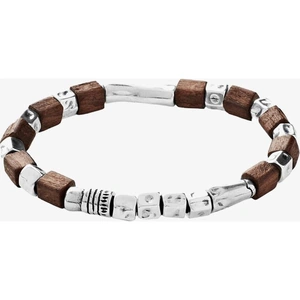 UNOde50 'Wooden' Bead Bracelet PUL1635MARMTL0M