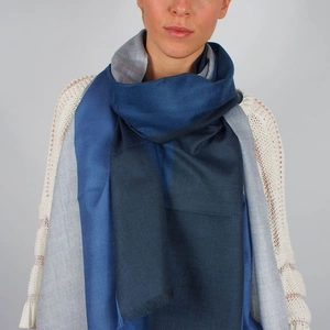 Vivessi Silk and Wool Blue Sky Scarf