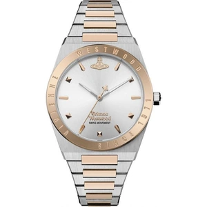 Ladies Vivienne Westwood Charterhouse Quartz Watch with Silver Sunray Dial & Stainless Steel Two Tone Bracelet