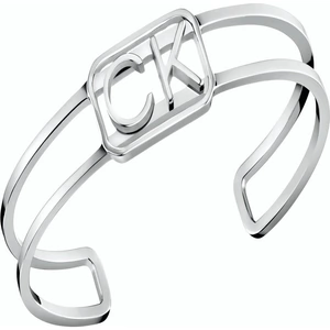 Watchnation Calvin Klein Dashing Stainless Steel Open Bangle Ladies Jewelry KJDSMF00010M