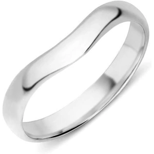 18ct White Gold 3.5mm Wishbone Wedding Ring