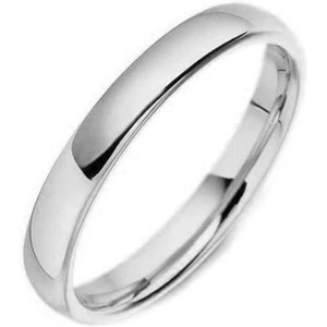 Platinum 3mm Court Shape Wedding Ring