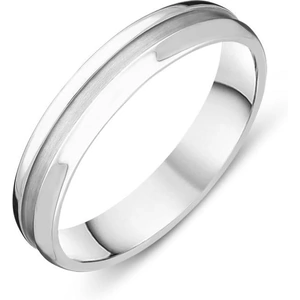 Palladium 4.5mm Channelled Wedding Ring