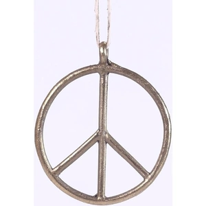 World Peaces Brass Peace Sign pendant