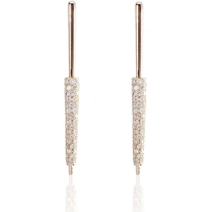 Xavier Civera Rose Gold Diamond Dangle Earrings