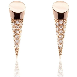 Xavier Civera Rose Gold I Conic Diamond Earrings