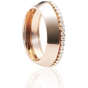 Xavier Civera Rose Gold Diamond Unique Ring - UK N 1/2 - US 7 - EU 54.4